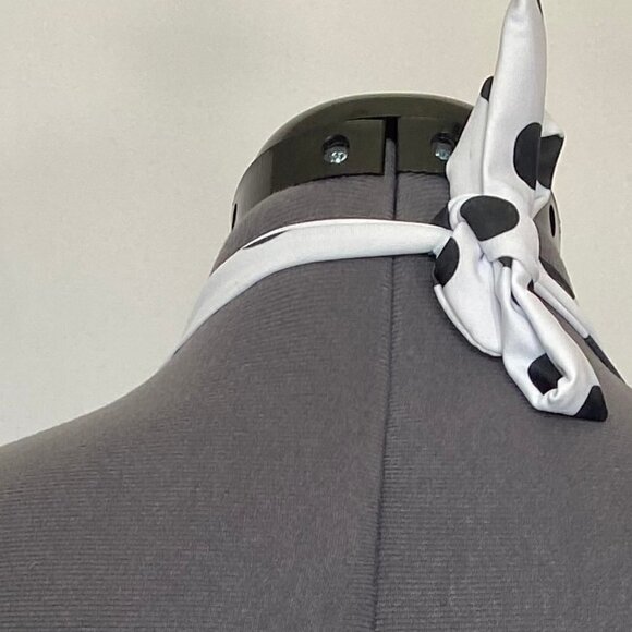 One Piece Black & White Polka Dot Bathing Suit - Picture 7 of 11